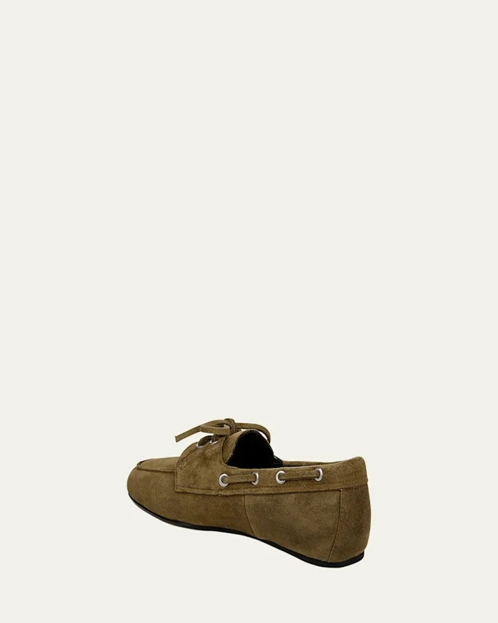 Marin Suede Boat Loafers - Image 7