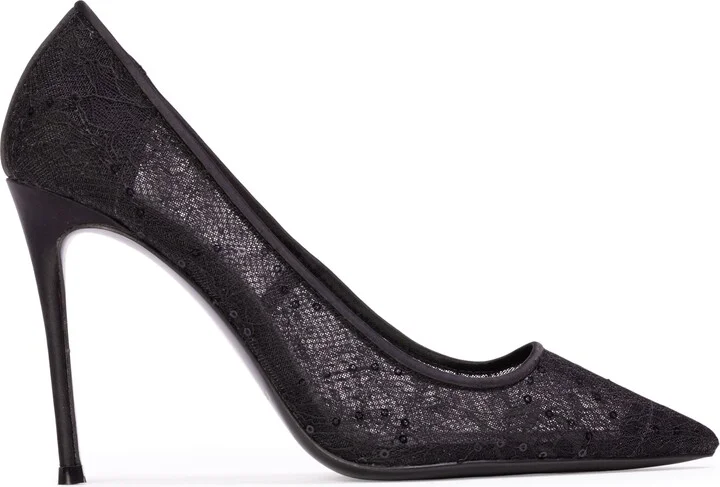 Black Sequin Lace