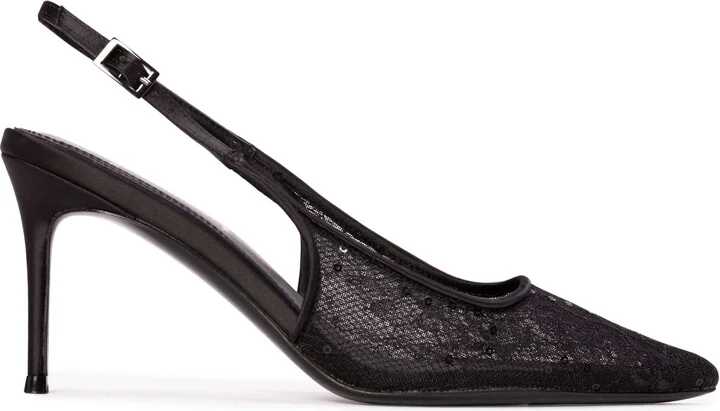 Black Sequin Lace
