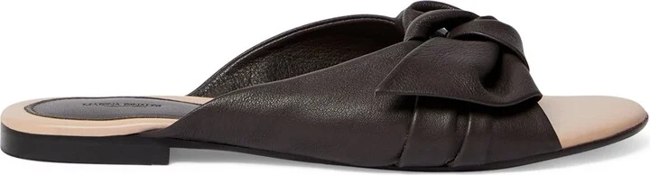 Marina Rinaldi Leather Nave Slides