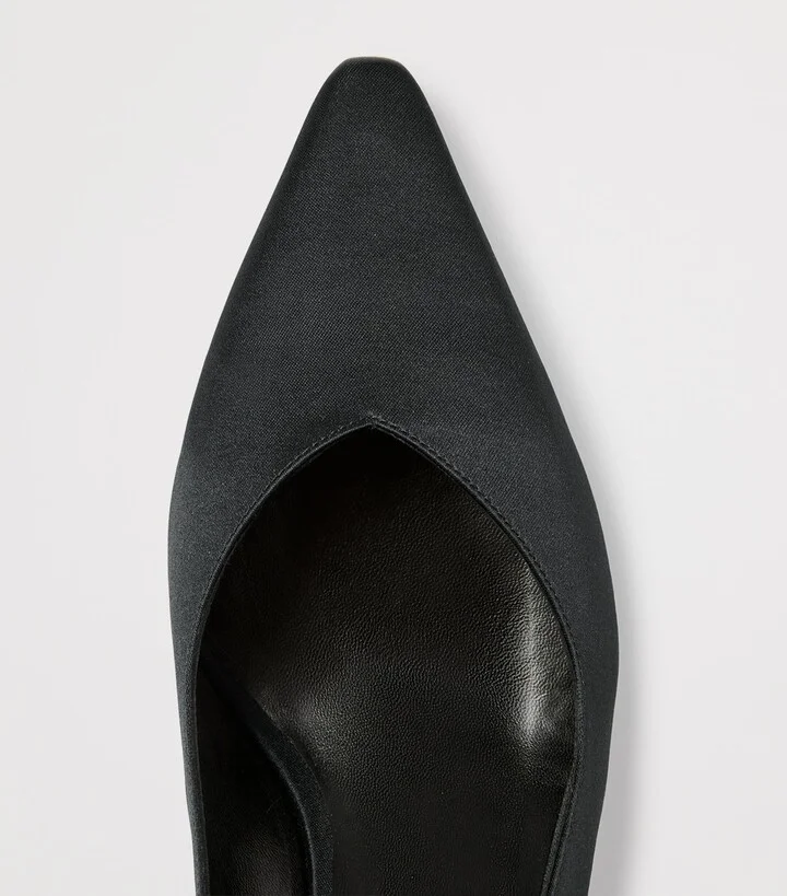Marina Rinaldi Satin Slingback Pumps 50 - Image 4