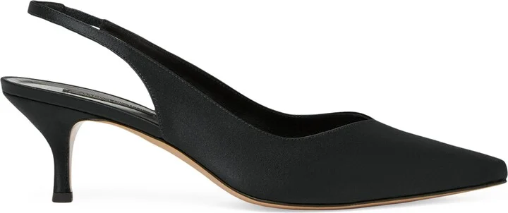 Marina Rinaldi Satin Slingback Pumps 50
