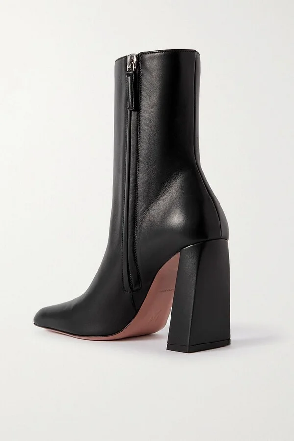 Marine leather ankle boots - Image 3