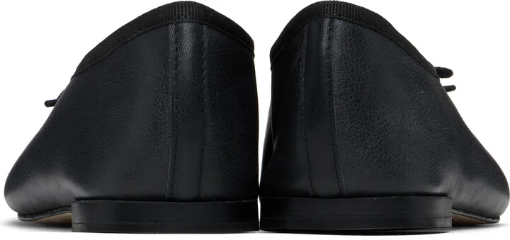 Marine Serre Black Repetto Edition Lilouh Soft Nappa Ballerina Flats - Image 2