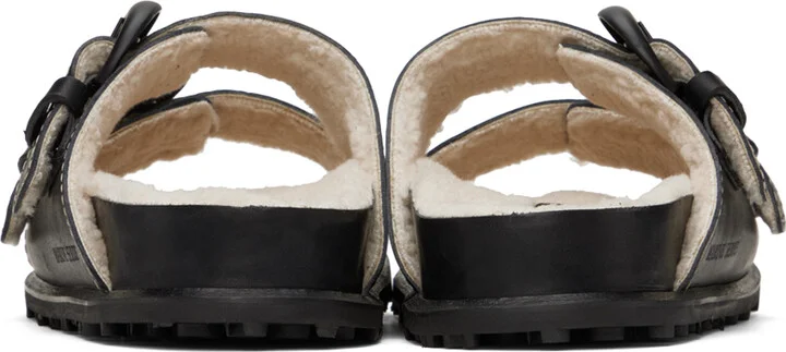 Marine Serre Black Square Toe Sandals - Image 2