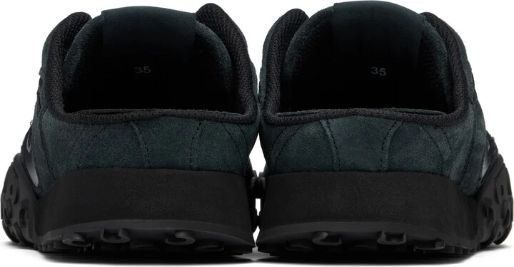 Marine Serre Black Suede Leather MS Rise Tyko Mules - Image 2