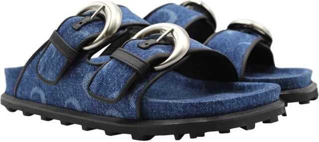 Marine Serre Denim Ms Ground Sandal Shoes - Image 2