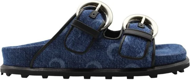 Marine Serre Denim Ms Ground Sandal Shoes