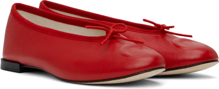 Marine Serre Red Repetto Edition Lilouh Soft Nappa Ballerina Flats - Image 4