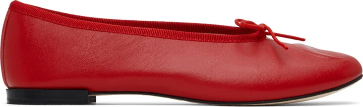 Marine Serre Red Repetto Edition Lilouh Soft Nappa Ballerina Flats