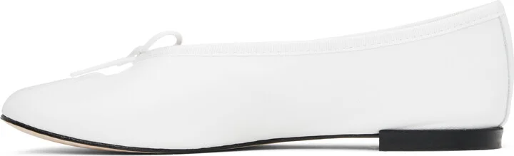 Marine Serre White Repetto Edition Lilouh Soft Nappa Ballerina Flats - Image 3