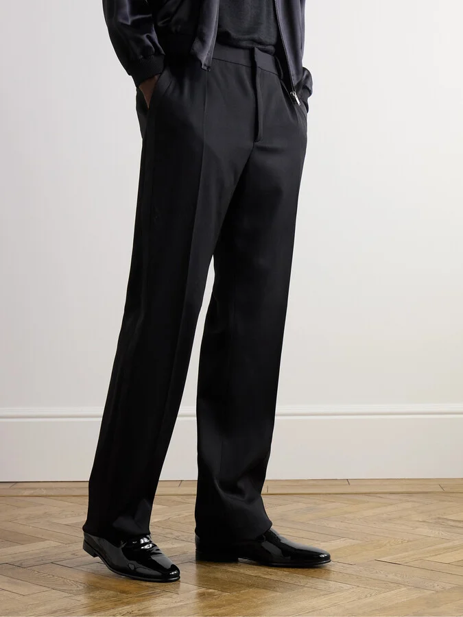 Mario Grosgrain-Trimmed Patent-Leather Loafers - Image 2