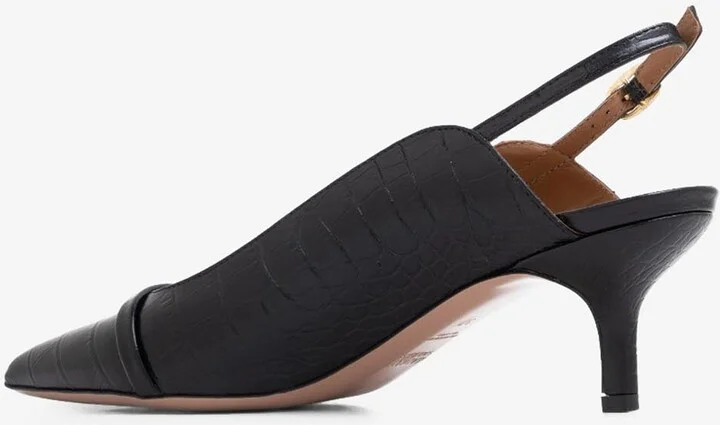 Marion 45 Slingback Pumps in Croc-Embossed Leather - Image 2