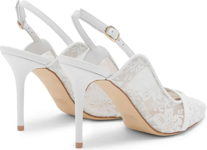 Marion 85mm lace slingbacks - Image 3