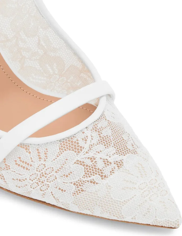 Marion 85mm lace slingbacks - Image 4