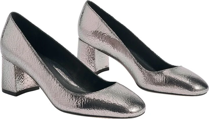 Marion Parke Block Heel Pump Leather Pump