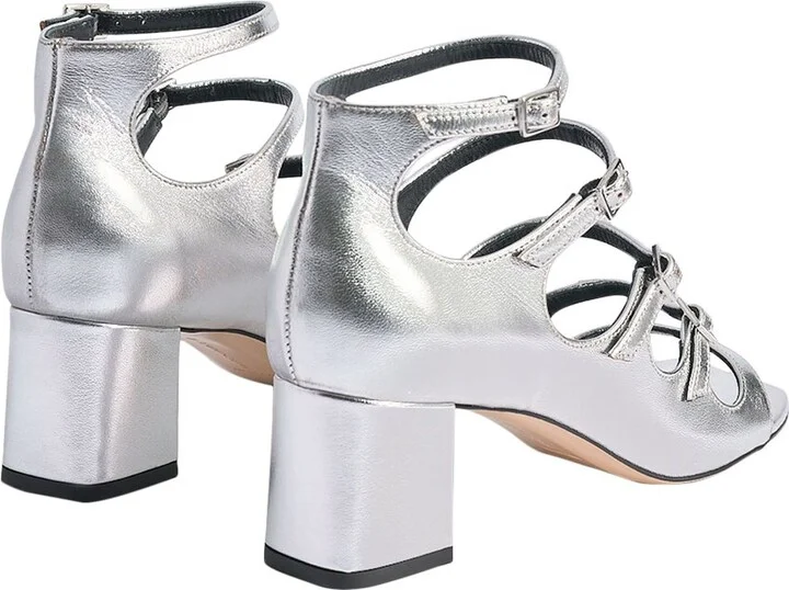 Marion Parke Francine Block Leather Sandal - Image 2