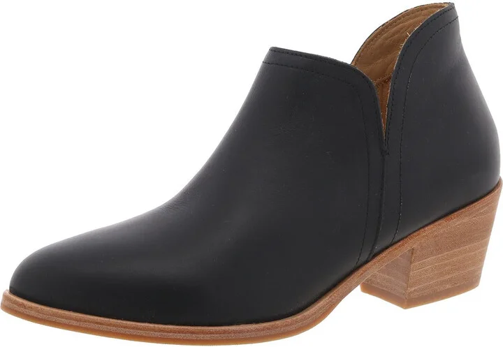Marisa Womens Zipper Leather Ankle Boots