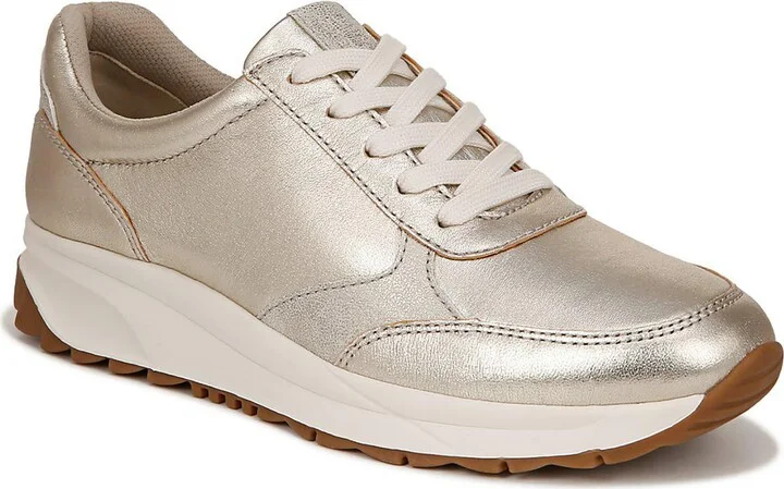 Marisol Womens Leather Colorblock Casual and Fashion Sneakers