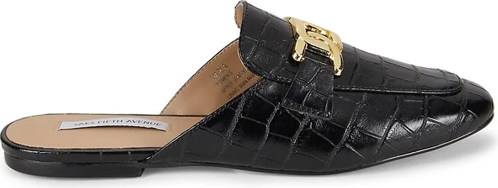 Marla Embossed Metallic Mules