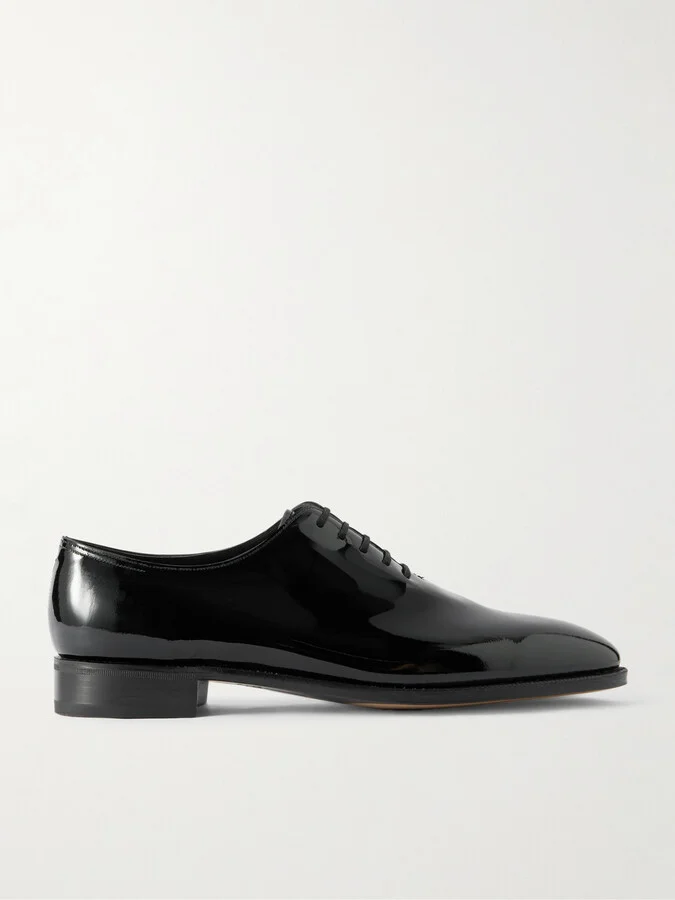 Marldon Whole-Cut Patent-Leather Oxford Shoes