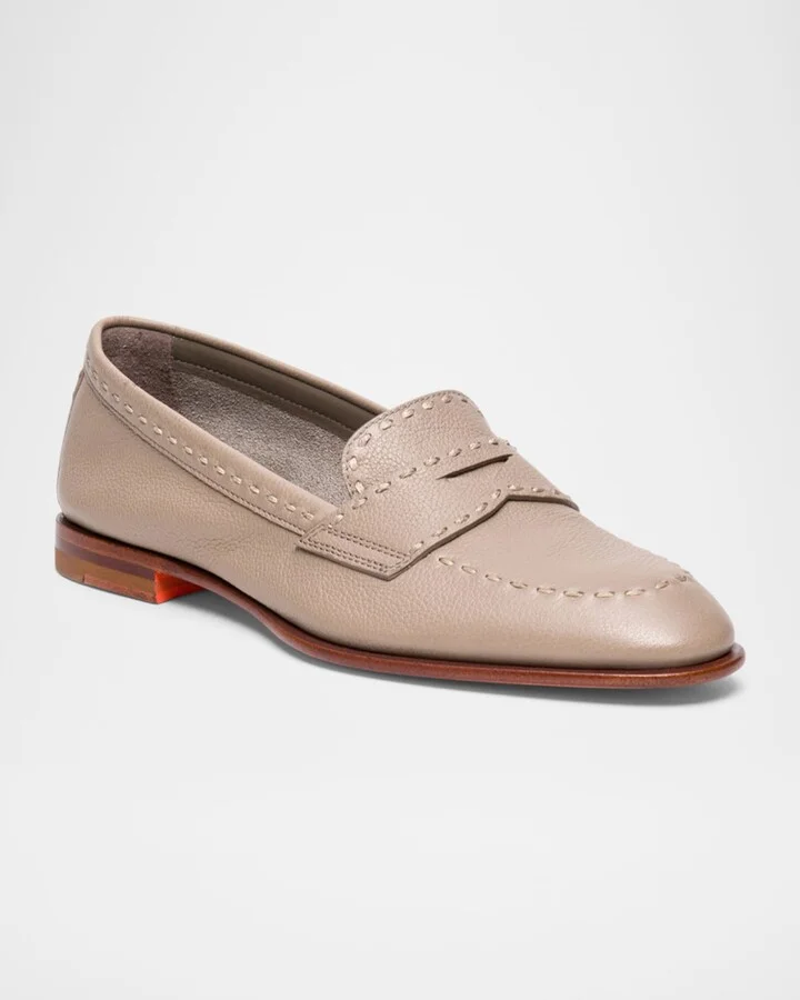 Marlene Leather Penny Loafers - Image 2