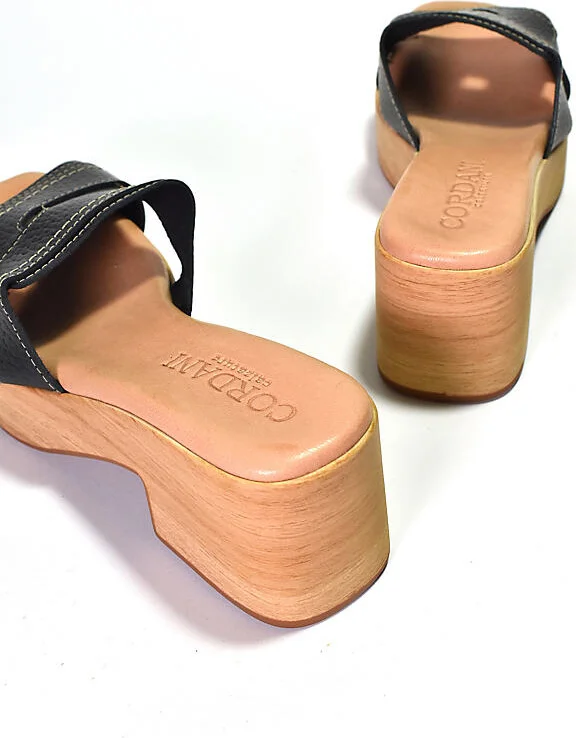 Marley-2 Wood-Bottom Heels - Image 4