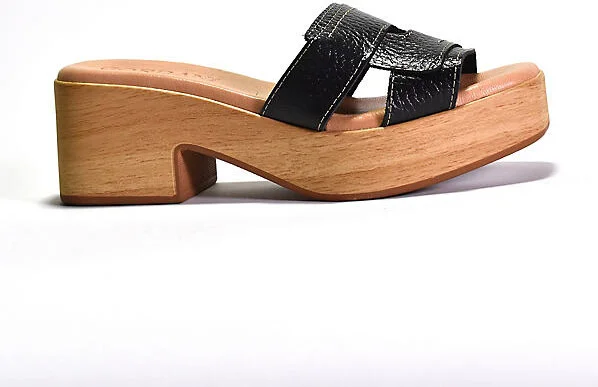 Marley-2 Wood-Bottom Heels