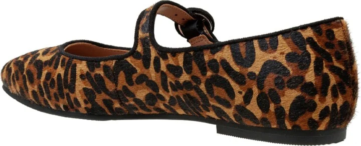 Marley Leopard Print Genuine Calf Hair Flat - Image 2