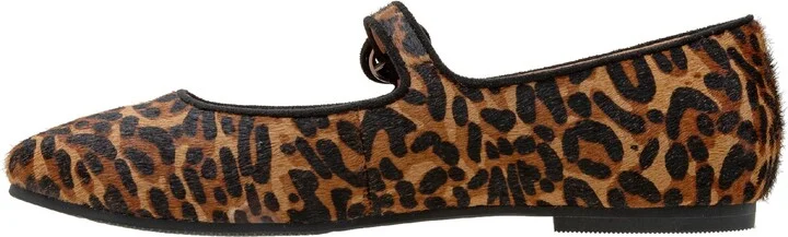 Marley Leopard Print Genuine Calf Hair Flat - Image 7