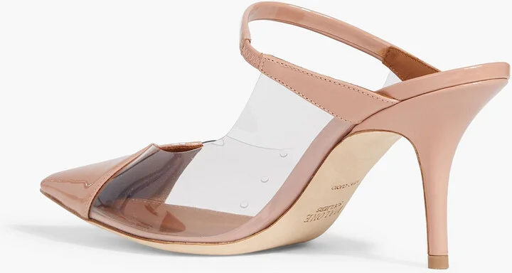 Marli 70 patent-leather and PVC mules - Image 3