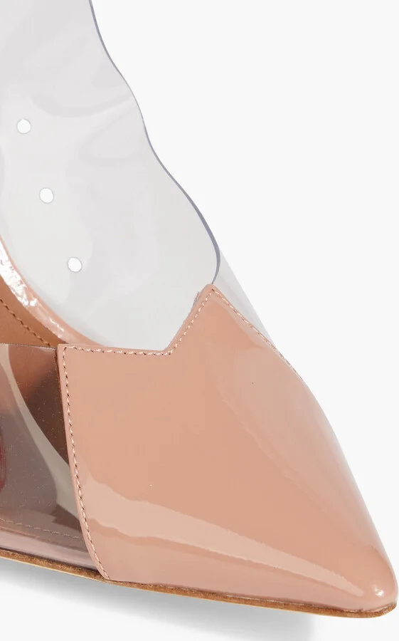 Marli 70 patent-leather and PVC mules - Image 4