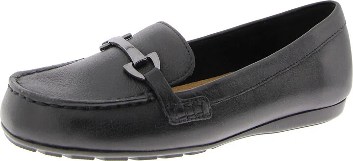 Marlie Womens Leather Slip-On Loafers