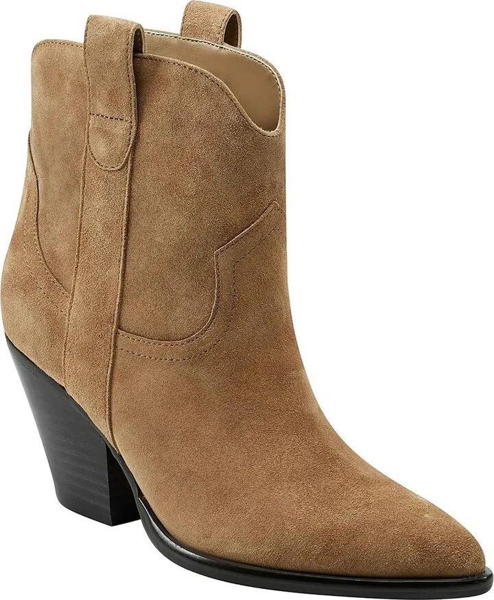 Marlie Womens Solid Faux Suede Ankle Boots