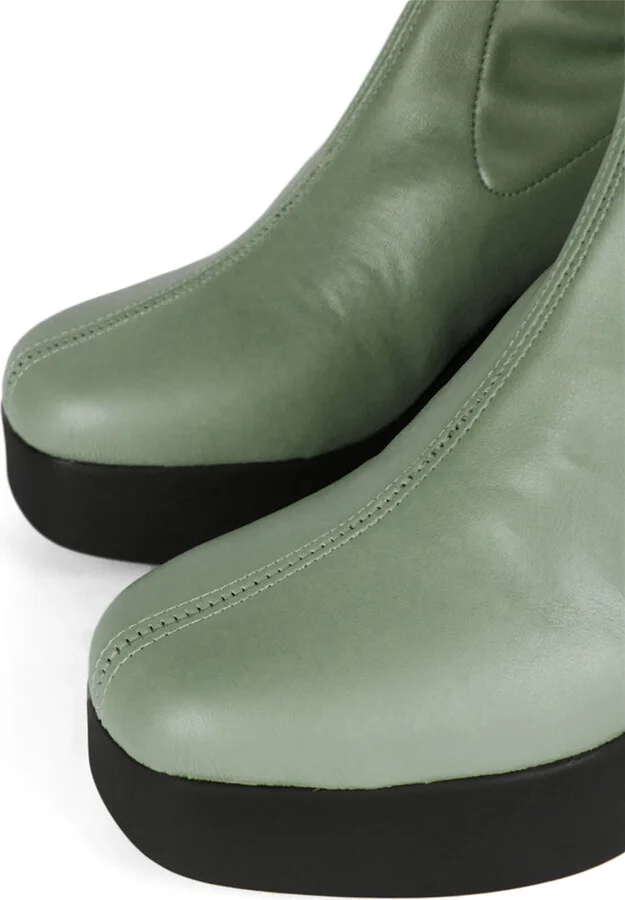 Marlowe Platform Vegan Boot-Blue - Image 3
