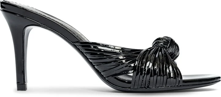 Marly Black Vegan Leather Sandal - Image 2