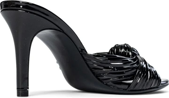 Marly Black Vegan Leather Sandal - Image 3