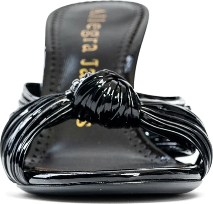 Marly Black Vegan Leather Sandal - Image 6