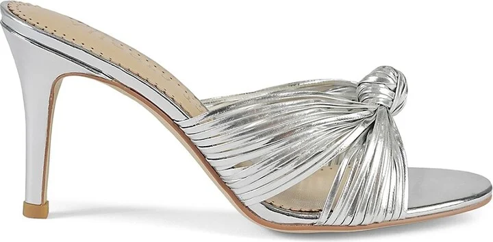 Marly Metallic Knotted Leather Sandals