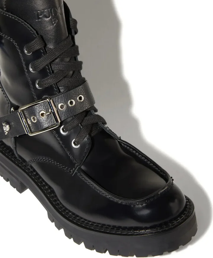 Marmo-Print Leather Boots - Image 2
