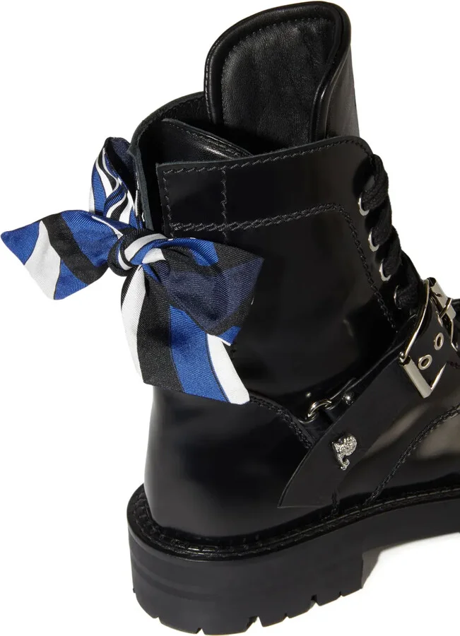 Marmo-Print Leather Boots - Image 3