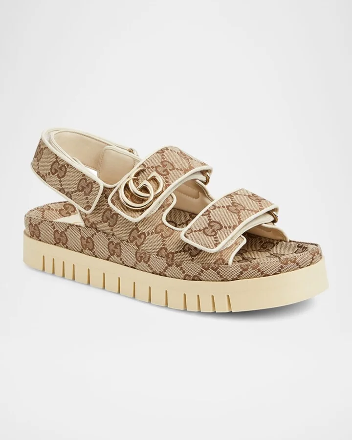 Marmont GG Double Strap Sandals - Image 10