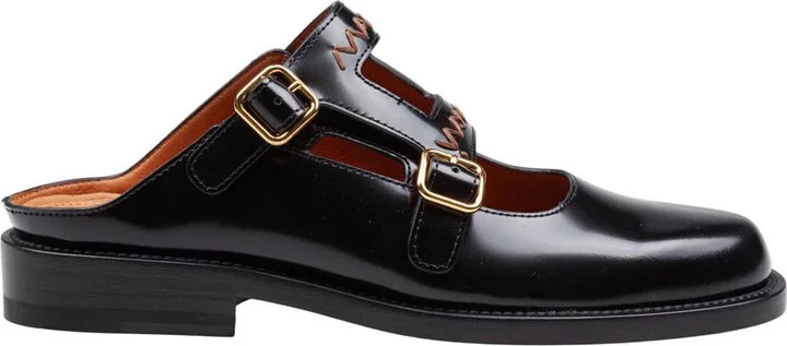 Marni Bambi 3.0 Moccasin Sabot Made Of Brushed Calfskin