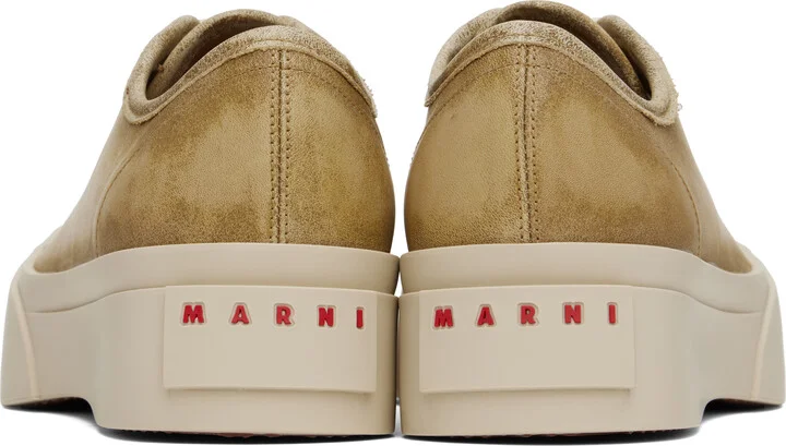 Marni Beige Nappa Leather Pablo Sneakers - Image 2