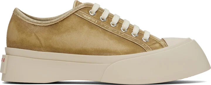 Marni Beige Nappa Leather Pablo Sneakers