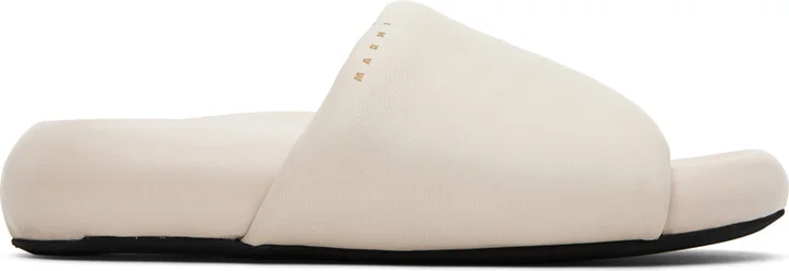 Marni Beige Pouf Sandals