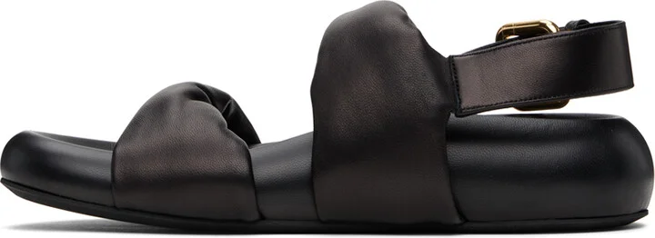 Marni Black Back Buckle Sandals - Image 3