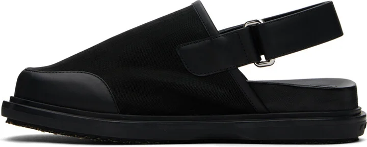 Marni Black Back Strap Mules - Image 3