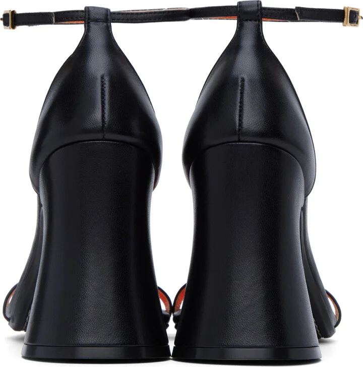 Marni Black Block Heeled Sandals - Image 2