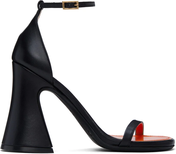 Marni Black Block Heeled Sandals